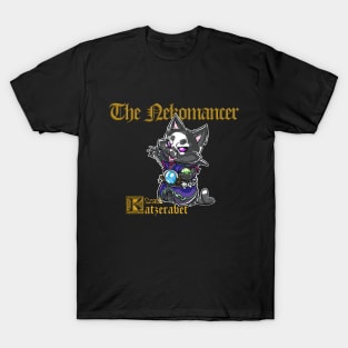 Fantasy Kittens Serie: the Nekomancer - Necromancer cat T-Shirt